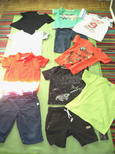 11Tlg. Kinder Bekleidungspaket Junge Shorts+ T-Shirts  BW Gr. 110-116