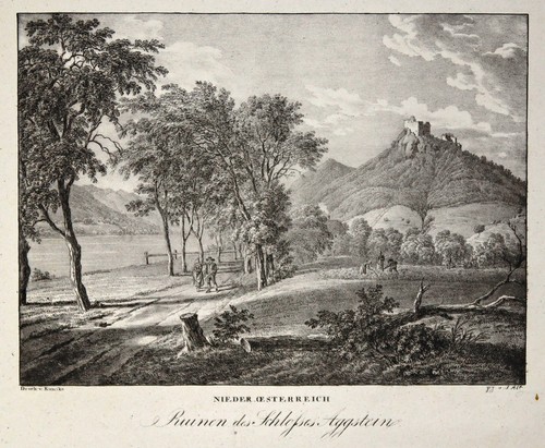 Aggstein von der uferstraße - aggstein,