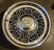 Seltene Speichenfelge Chrom AUBURN für Oldtimer mit Ventil (Felge 1)