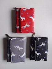 Damen - Börse Geldbörse Portemonnaie, mittel + " Einhorn " +E +