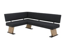 Eckbank Sitzbank Esszimmerbank inkl.Komfortsitz Bank rechts Vintage Anthrazit