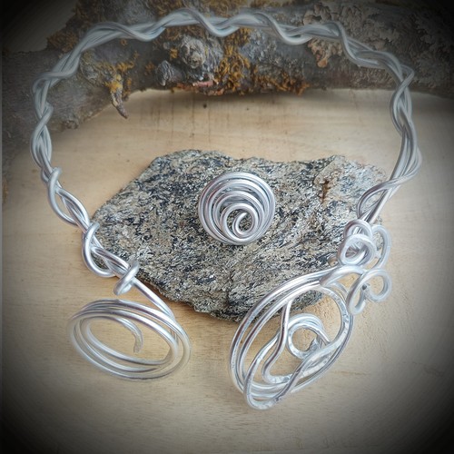 Halsreif collier ring - collier,