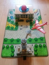 ✅ UdSSR DDR Blechspielzeug Mechanisch Flughafen Tower Aufziehspielzeug Spielzeug