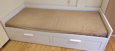 ikea bett  BRIMNES Tagesbettgestell/2 Schubladen, weiß, 80x200 cm