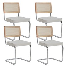 4er Set Esszimmerstuhl Freischwinger Stuhl Set Stühle Polsterstuhl Schwingstuhl