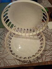 2x DDR BROTKORB KORB SCHALE  OSTALGIE VINTAGE KÜCHE VEB DEKO ANTIK KÜCHE