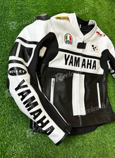 YAMAHA Leder-Rennjacke für Motorradfahrer