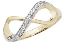 Eleganter 9 ct/Karat Gelb Gold