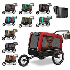 KESSER® Hundeanhänger Boxer 3-in-1 Hundebuggy & Jogger Fahrradanhänger 240 Liter