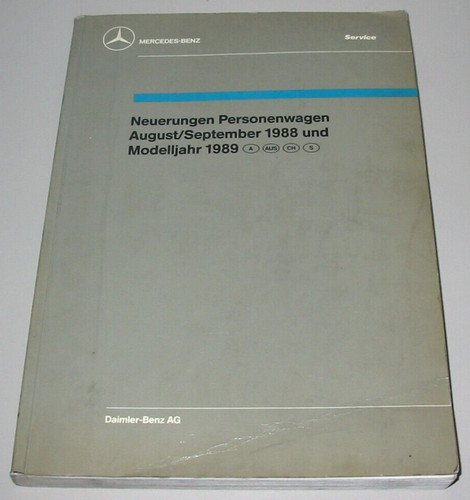 Werkstatthandbuch mercedes - mercedes, w