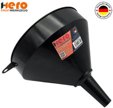 HERO Trichter Gross Einfülltrichter XXL Öltrichter 24cm Sieb Benzin Wasser Öl