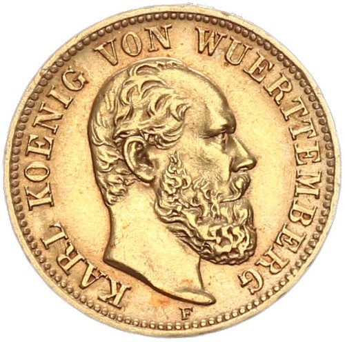Württemberg karl mark - 5, 1877