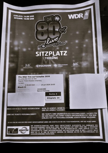 Zwei tickets die 80er live - tickets,