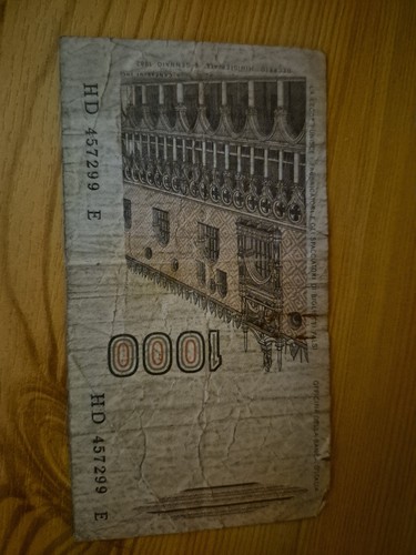 Geldschein 1000 lire - geldschein,