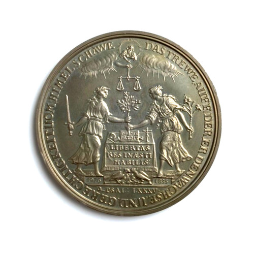 835 silber medaille lübeck - silber,