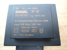 Transformator Trafo Engel HST 100 für 12 V Halogenlampen 90er Jahre