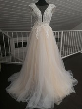 Brautkleid blush weiß - brautkleid,