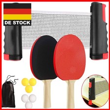 Profi Tischtennis Schläger und Netz Set Tasche Kinder Familien Erwachsene DHL