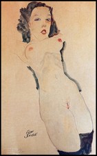 Egon Schiele Lithographie COA