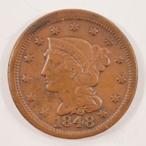 1848 große cent extra - 1c,