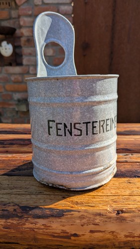 Alter fenstereimer emaille - alter,