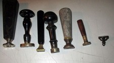 7 x Petschaft Konvolut Wappen Siegelstempel Antik Stempel