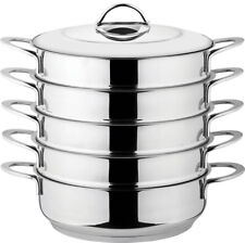 B-WARE 24cm Dampfkocher Mantowarka 18/10 Edelstahl Manty-kocher Induktion Manti