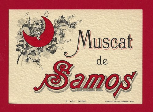 Etikett muscat samos - etikett,