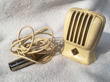 Mikrofon Telefunken (hochohmig) - Metall - alt  * VINTAGE CRISTAL MICROPHONE *