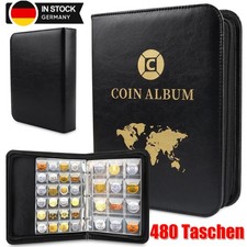 Münzenalbum Münzalbum Münzen Sammelalbum 480 Taschen 2 Euro Münzen Aufbewahrung