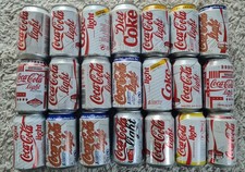 21 Stück alte "Coca Cola" Light Dosen, verschiedene Dosen,  Sammeldosen  #141