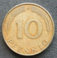 BRD, 10 Pfennig 1971 G, (2) Jä. Nr. 383, ss