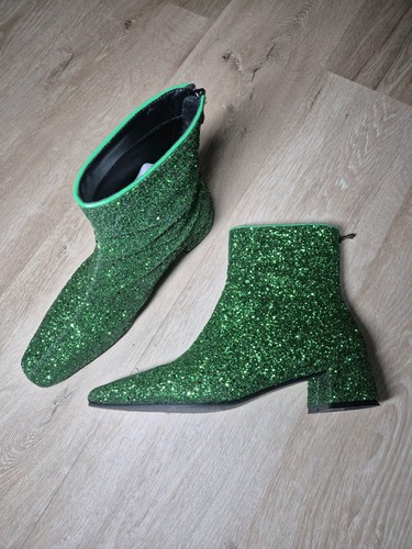 Grüne glitzer stiefeletten - grüne,