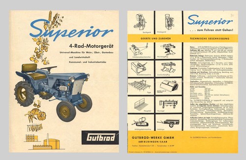 Gutbrod rad motorgerät - gutbrod, 4-rad-motorgerät