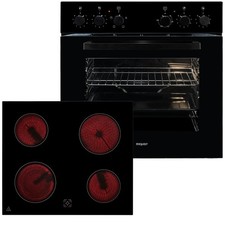 EXQUISIT Einbau-Herdset EHE 246-020 - schwarz - A