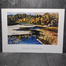 Wassily Kandinsky "Fluss Im Herbst" Poster Lithographie Kunstdruck 70cm x 50cm
