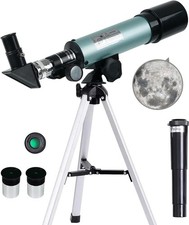Mijiao Teleskop für Kinder, 360/50mm Astronomisches Teleskop Refraktor Weltraum