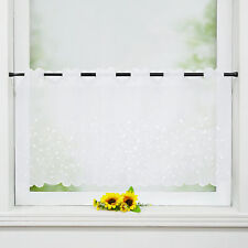 Scheibengardine Bestickt Fenster Bistrogardine Landhausstil Küche Voile Modern