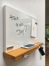 Pinnboard / Memoboard gelb mit Schlüsselablage Schlüsselbord Schreinerarbeit