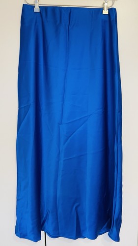 Damen rock satin - rock, blau