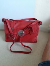 Longchamp  Hand-u. Schultertasche Leder i. e..wunderschönem Rotton  Schön!