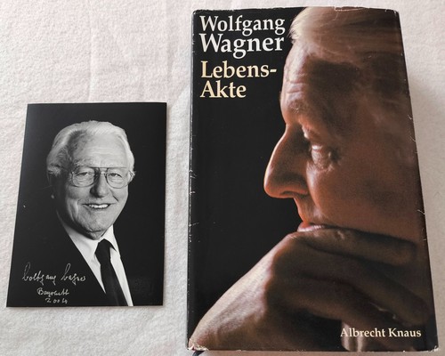 Wolfgang wagner autogramm - 2x,