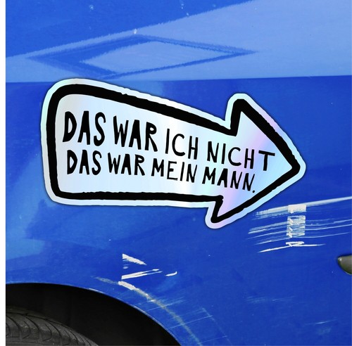 Aufkleber auto kratzer mann - aufkleber,