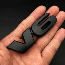 V6 Car Rear Metall Emblem