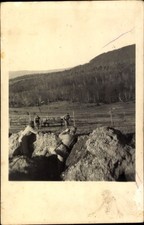 Foto Ak KuK-Armee, Soldaten in Uniformen, Felsen, Übungen - 4954727
