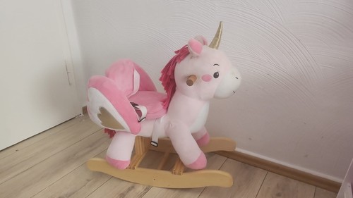 Einhorn baby schaukeltier - schaukeltier, holz