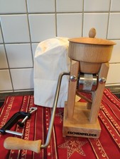 Eschenfelder Kornquetsche  Tischmodell Holztrichter & Alutrichter & Abdeckhaube