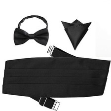 3er Set Herren Kummerbund