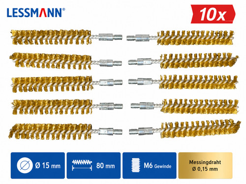 10x lessmann rohrbürste - 10x,