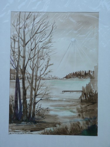 Original gemälde aquarell - gemälde,